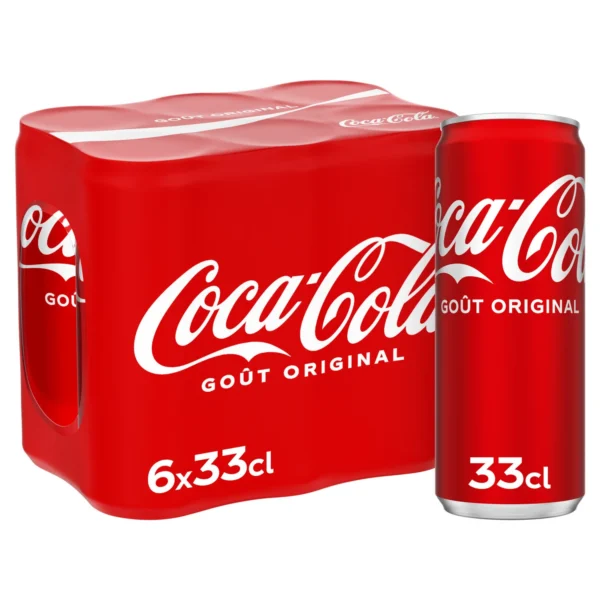 Palette de Soda Goût Original 6x33cl Coca-Cola, coca cola france, 6 pack coca cola on sale near me